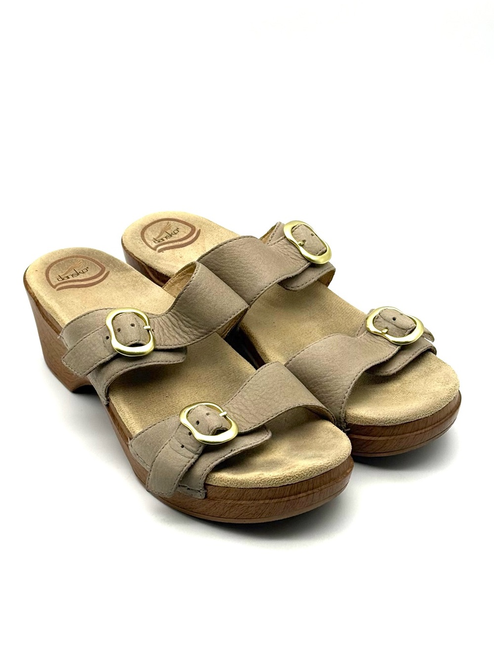 Dansko Sophie Sandal Tan Taupe Leather EU 41 US 10.5-11